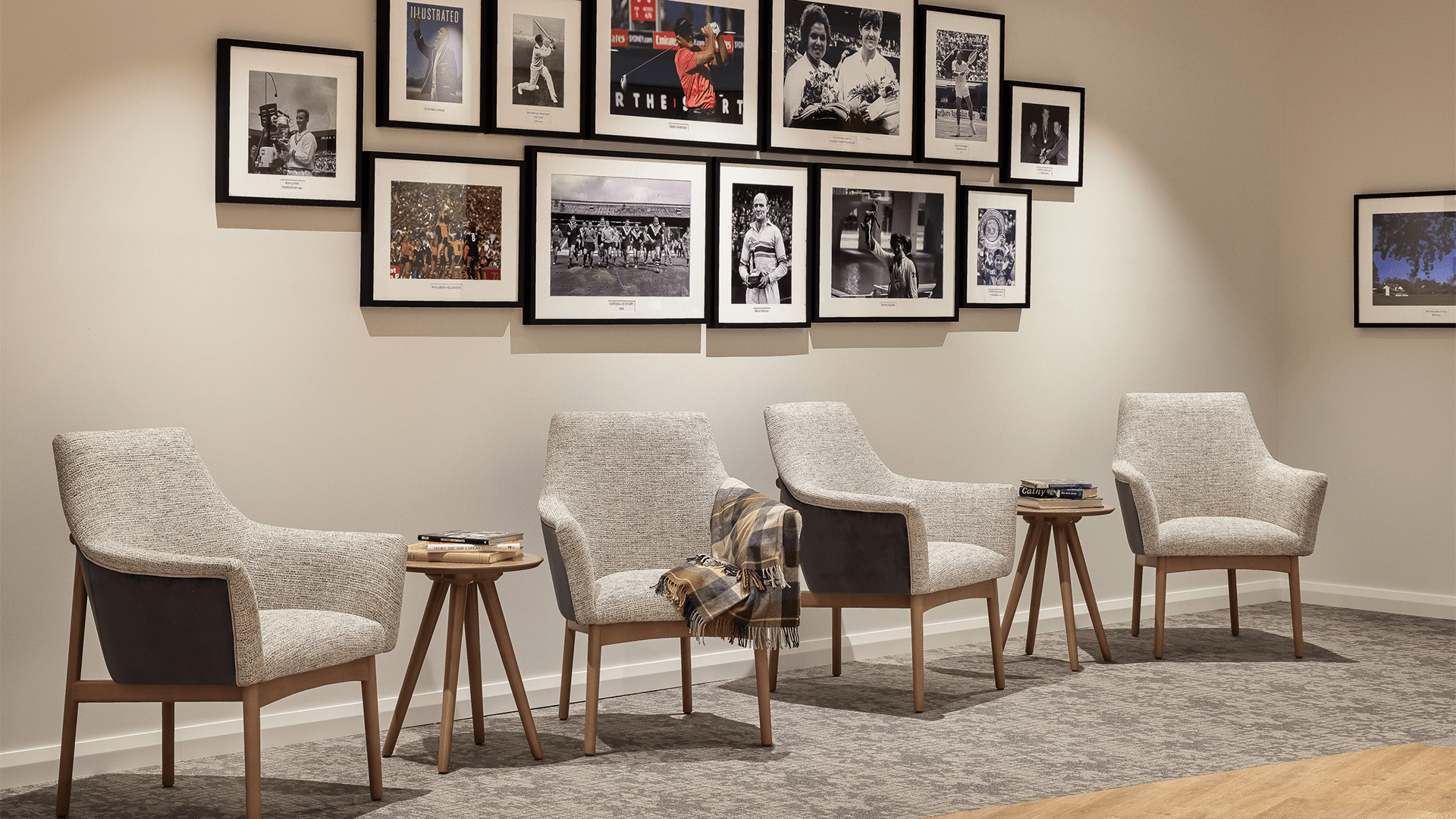 Thorsten Tub Chair, Finn Side Table