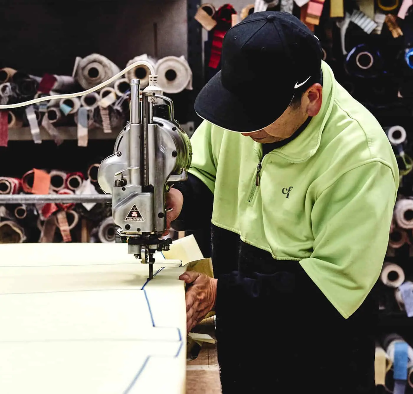 Inside view of Crown Furniture’s manufacturing facility in Australia