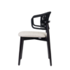 Coffee Cord Back Sidechair