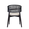 Coffee Cord Back Sidechair