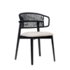 Coffee Cord Back Sidechair